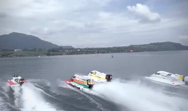 Balap F1 Powerboat di Danau Toba. [Instagram]